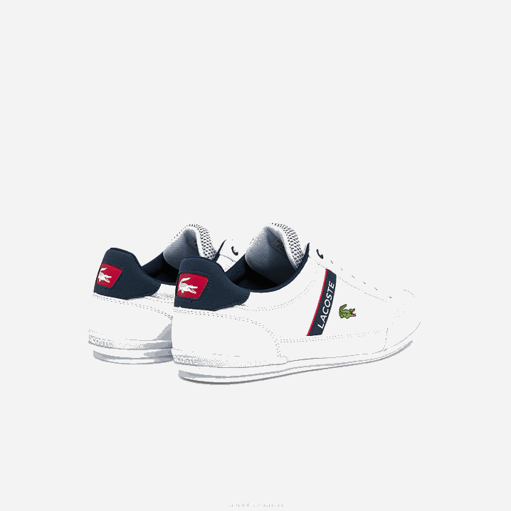 bijela/mornarska i crvena 407 6H4B1791 muškarci Lacoste chaymon tekstilne i sintetičke tenisice
