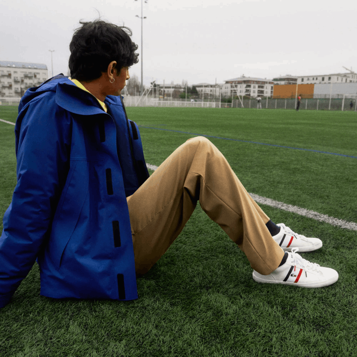 bijela/mornarska i crvena 407 6H4B1914 muškarci Lacoste lerond tricolore kožne i sintetičke tenisice