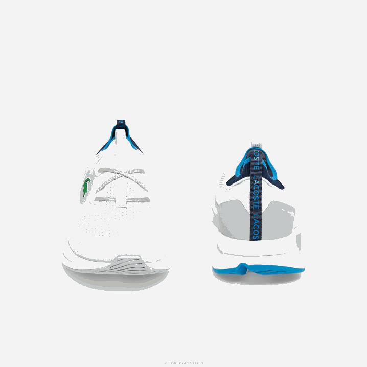 bijelo/plavo 080 6H4B1863 muškarci Lacoste run spin pletene tekstilne tenisice