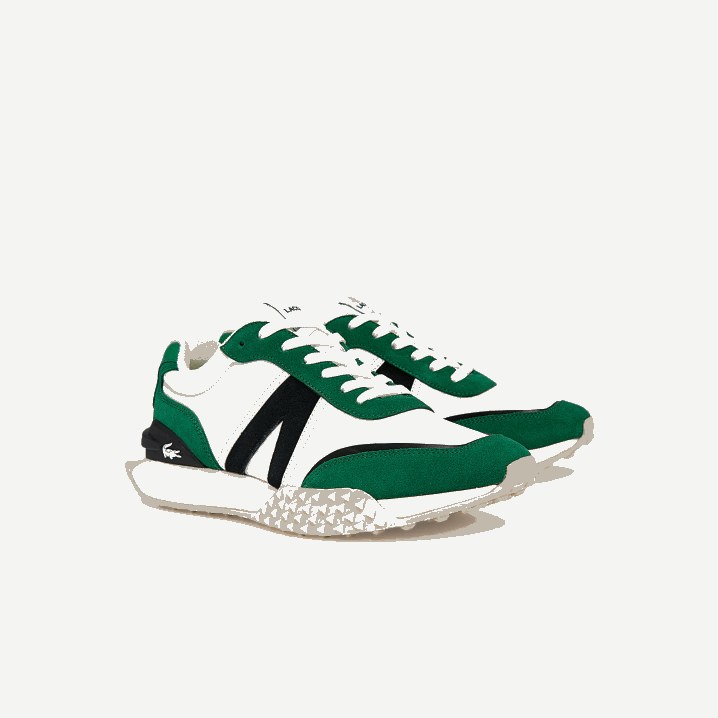 bijelo/zeleno 082 6H4B1870 muškarci Lacoste l-spin deluxe tenisice s tekstilnim naglaskom