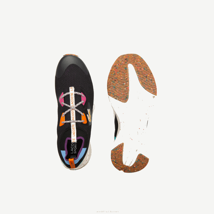 crni tirkiz 1s3 6H4B1901 muškarci Lacoste tenisice od eko tekstila run spin