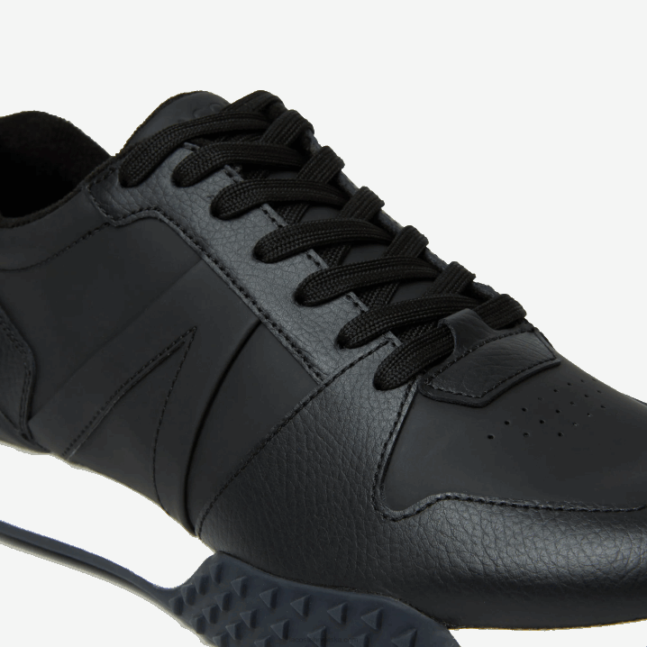 crno-bijelo 312 6H4B1763 muškarci Lacoste l-spin deluxe 2.0 sintetičke tenisice