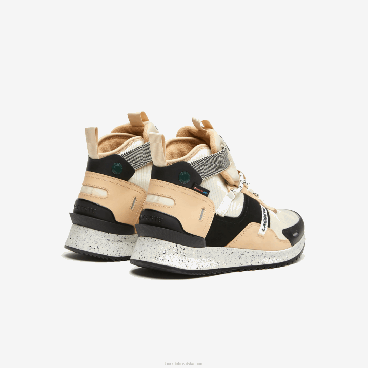 crno-bijelo 454 6H4B1792 muškarci Lacoste kožne vanjske cipele u pop bojama