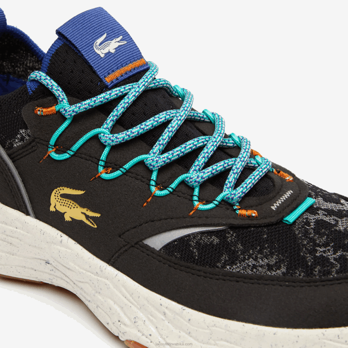 crno-bijelo 454 6H4B1835 muškarci Lacoste re-comfort sintetičke i tekstilne tenisice