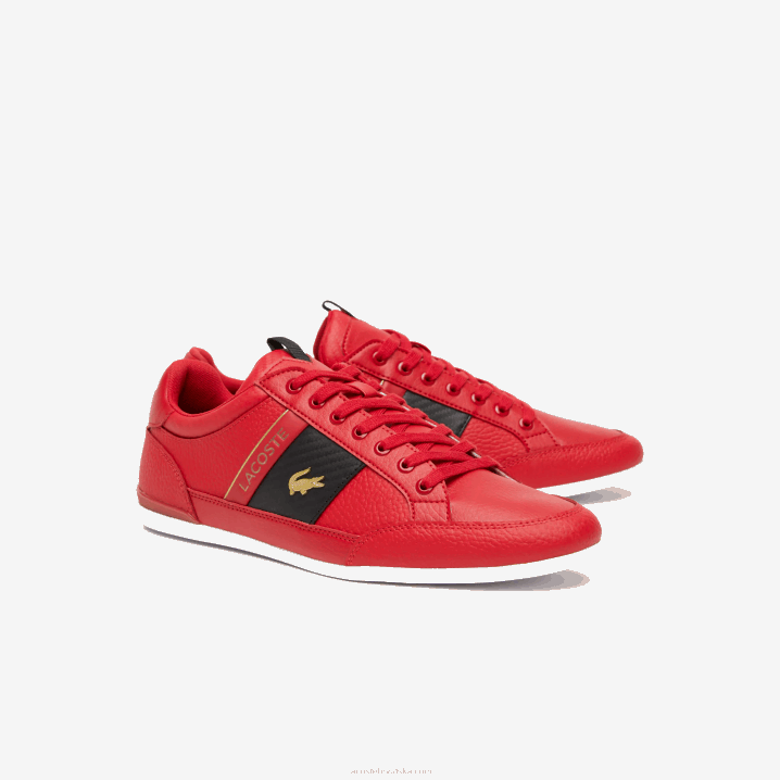 crveno crno ds9 6H4B1772 muškarci Lacoste tenisice od chaymon kože i karbonskih vlakana