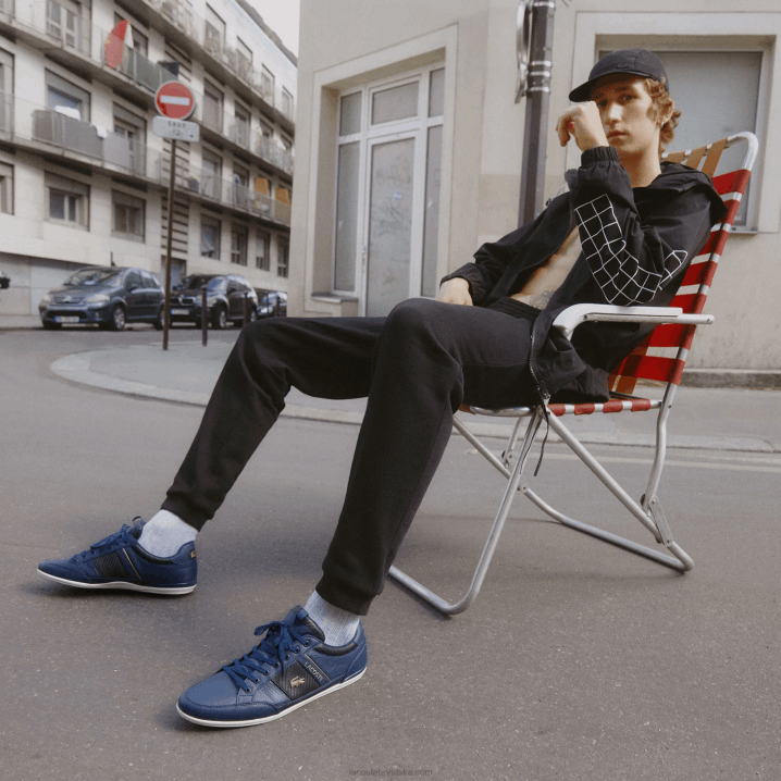 mornarica nb0 6H4B1769 muškarci Lacoste tenisice od chaymon kože i karbonskih vlakana