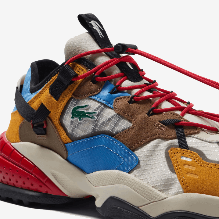 prljavo bijela i svijetloplava wb8 6H4B1779 muškarci Lacoste l-guard breaker tekstilne vanjske cipele