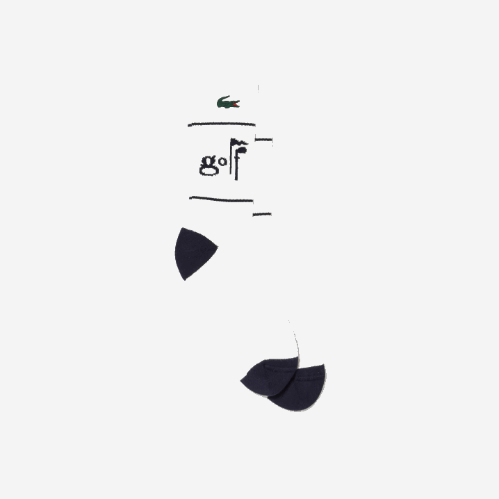 bijela tamnoplava ev0 6H4B521 muškarci Lacoste čarape s natpisom golf