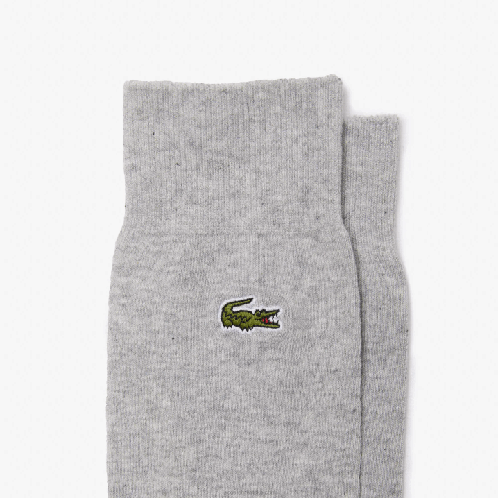 tamnoplava chine siva crna c0u 6H4B531 muškarci Lacoste visoko izrezane čarape od pet komada organskog pamuka