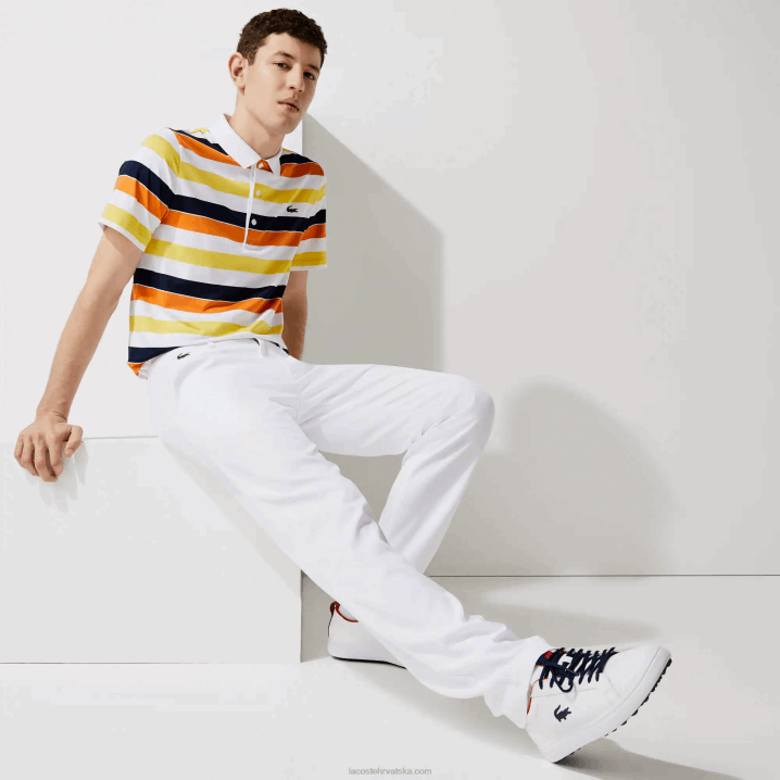 bijela 001 6H4B1641 muškarci Lacoste sport rastezljive golf chino hlače
