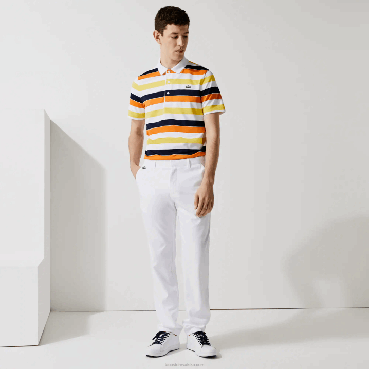 bijela 001 6H4B1641 muškarci Lacoste sport rastezljive golf chino hlače
