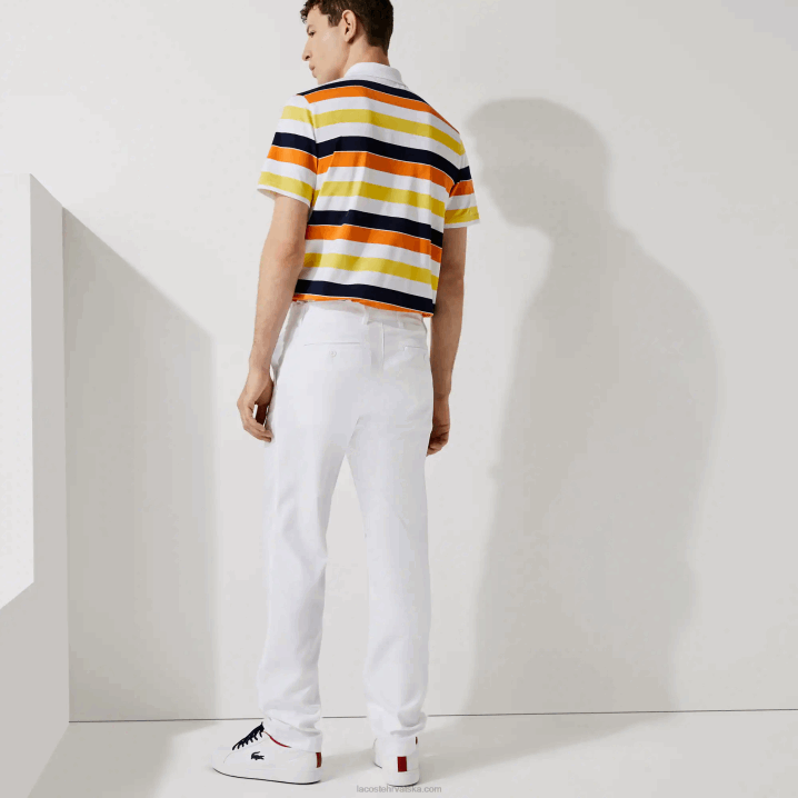 bijela 001 6H4B1641 muškarci Lacoste sport rastezljive golf chino hlače