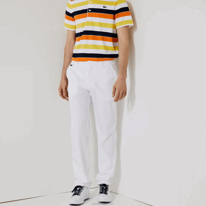 bijela 001 6H4B1641 muškarci Lacoste sport rastezljive golf chino hlače