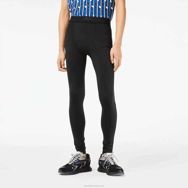 crna 031 6H4B509 muškarci Lacoste sportske tajice od recikliranog poliestera