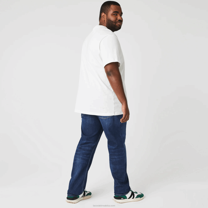 plava mk9 6H4B419 muškarci Lacoste uske hlače od rastezljivog pamučnog trapera