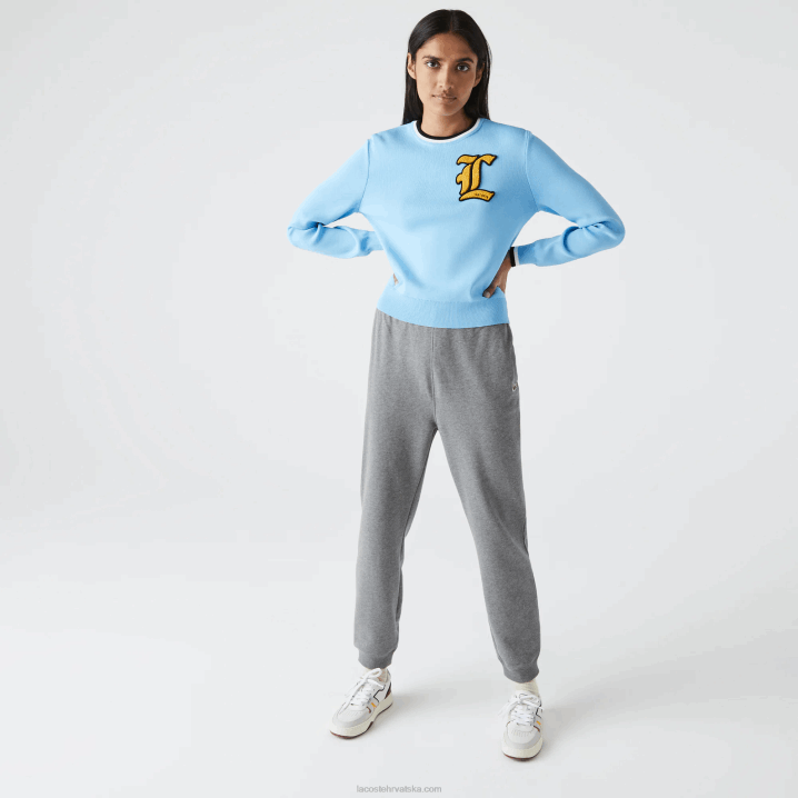 sivi chine 1vq 6H4B1208 muškarci Lacoste hlače za trčanje od flisa od organskog pamuka