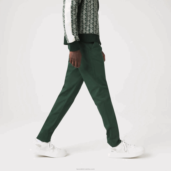 zelena 5hx 6H4B1655 muškarci Lacoste nove klasične uske rastezljive pamučne hlače