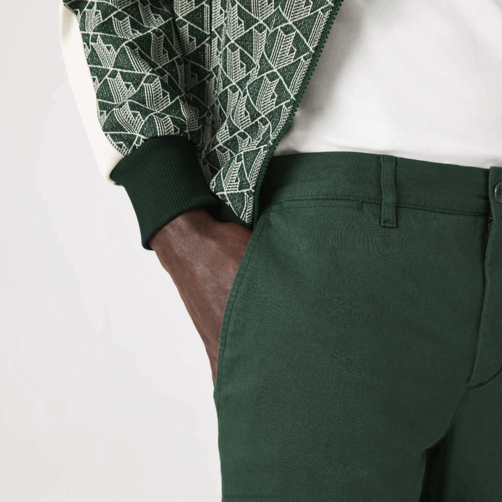 zelena 5hx 6H4B1655 muškarci Lacoste nove klasične uske rastezljive pamučne hlače