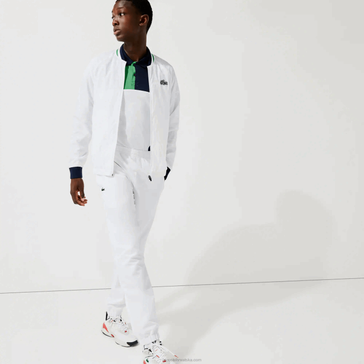bijela tamnoplava bijela zelena gqe 6H4B1321 muškarci Lacoste sportska lagana vodootporna jakna