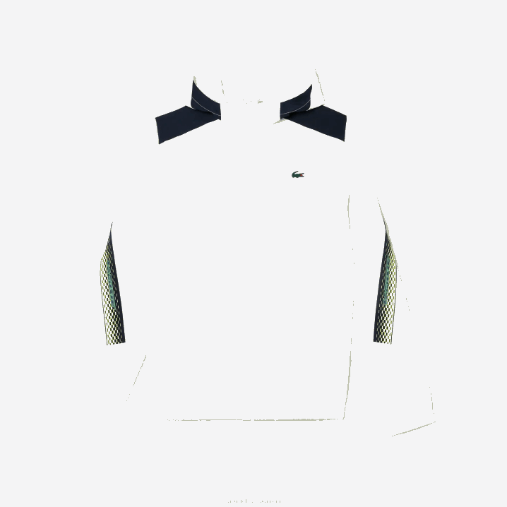 bijela tamnoplava žuta x1i 6H4B381 muškarci Lacoste teniska jakna s kapuljačom od recikliranog poliestera