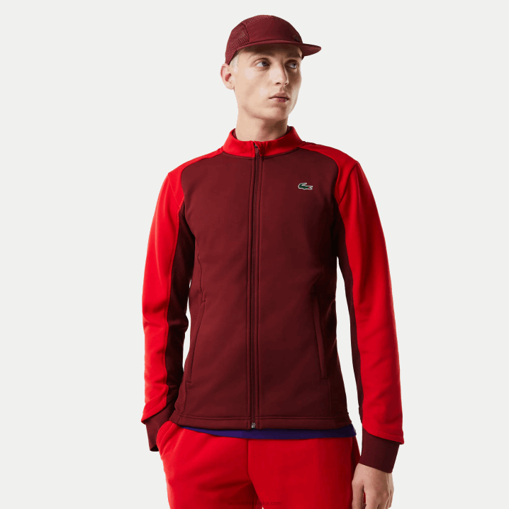bordo crvena 6hj 6H4B1076 muškarci Lacoste sportska termo golf jakna