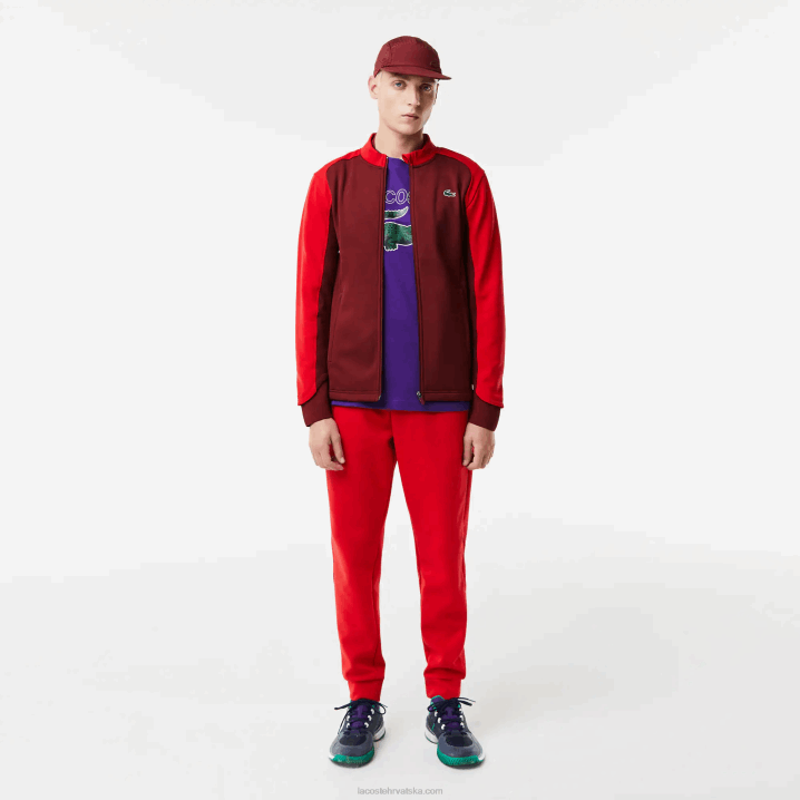 bordo crvena 6hj 6H4B1076 muškarci Lacoste sportska termo golf jakna