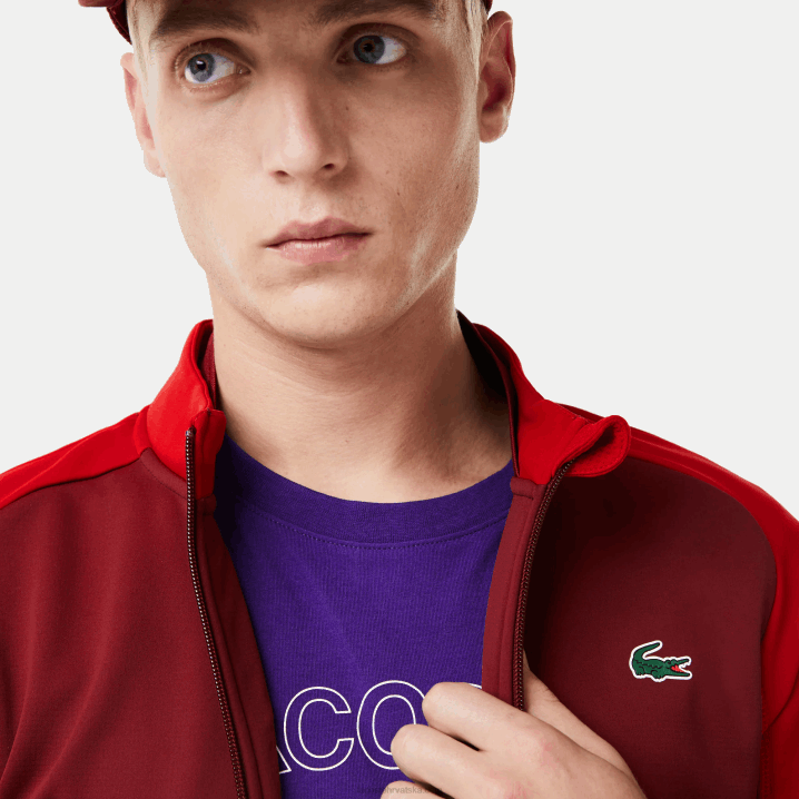 bordo crvena 6hj 6H4B1076 muškarci Lacoste sportska termo golf jakna