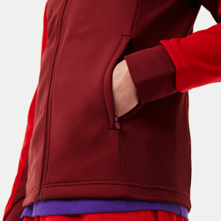 bordo crvena 6hj 6H4B1076 muškarci Lacoste sportska termo golf jakna