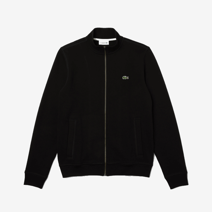 crna 031 6H4B1034 muškarci Lacoste jakna od flisa s stojećim ovratnikom s patentnim zatvaračem