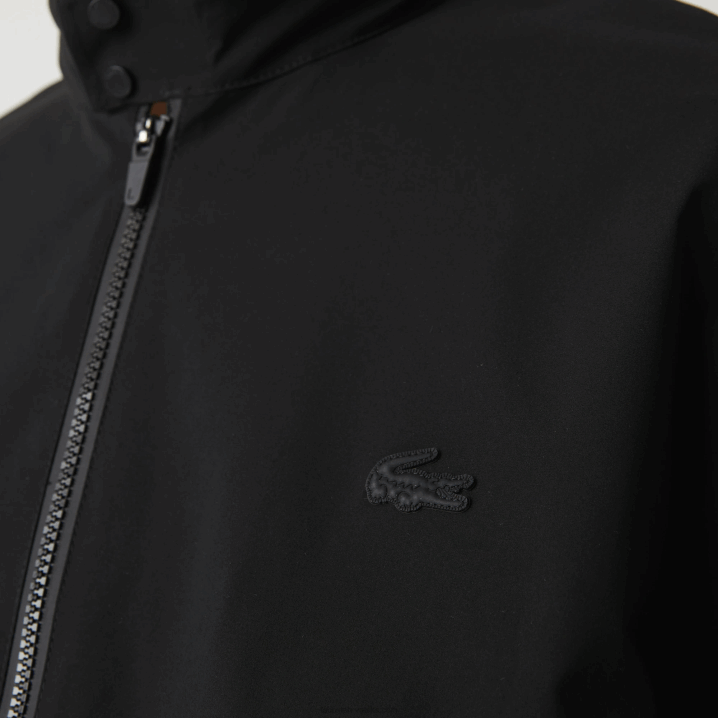crna 031 6H4B1314 muškarci Lacoste vodootporna kratka jakna s patentnim zatvaračem