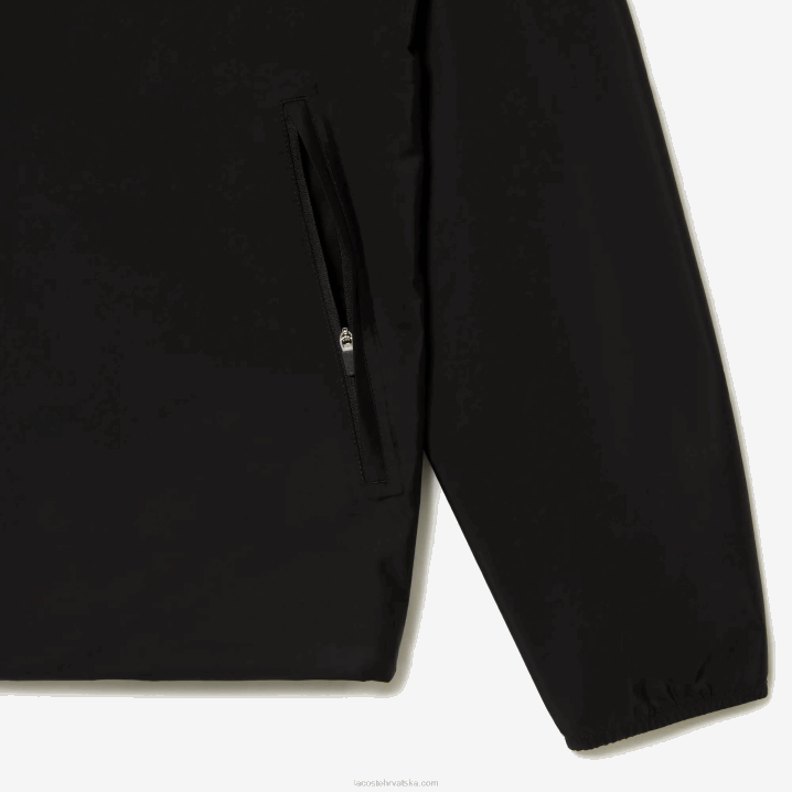 crna 031 6H4B388 muškarci Lacoste vodootporna kratka jakna