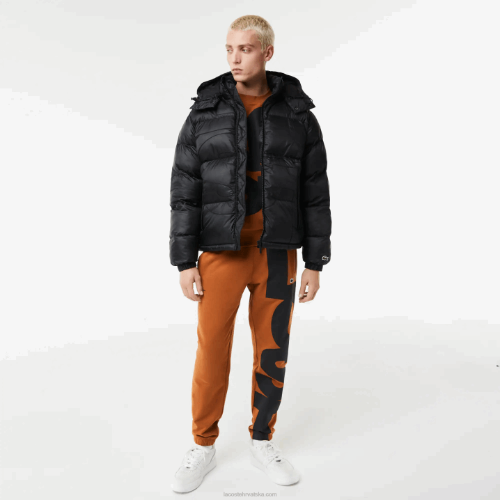 crna c31 6H4B1234 muškarci Lacoste predimenzionirana vodootporna jakna