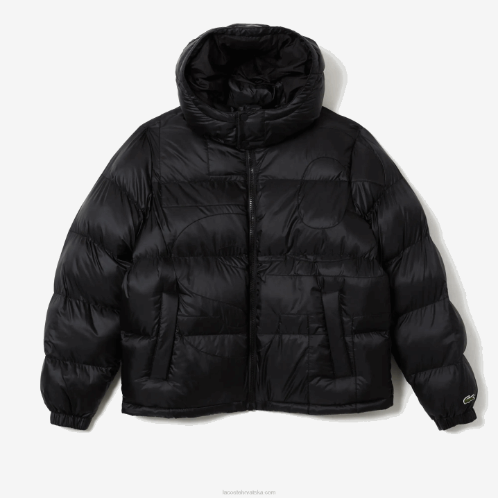 crna c31 6H4B1234 muškarci Lacoste predimenzionirana vodootporna jakna