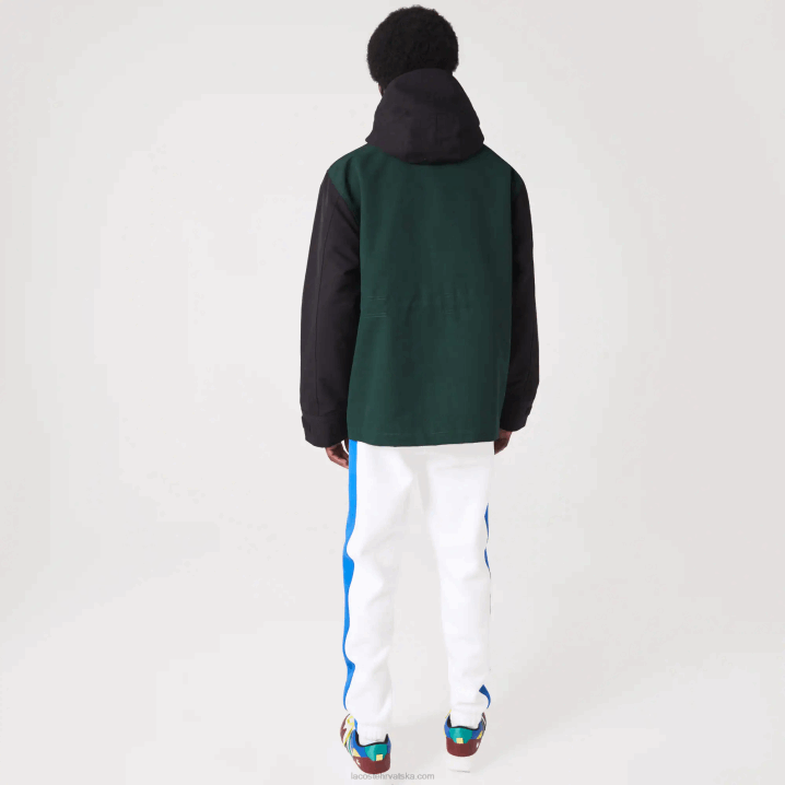 crno plavo zeleno ndn 6H4B1247 muškarci Lacoste vodoodbojna jakna od kepera u boji