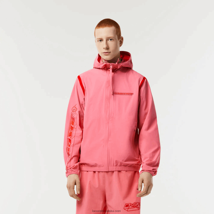 kratke trenirke od recikliranog poliamida ružičasta 2r3 6H4B9 Lacoste muškarci