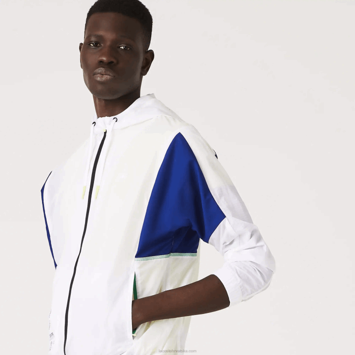 kričavo žuto crno ght 6H4B1307 muškarci Lacoste sportska najlonska jakna s patentnim zatvaračem