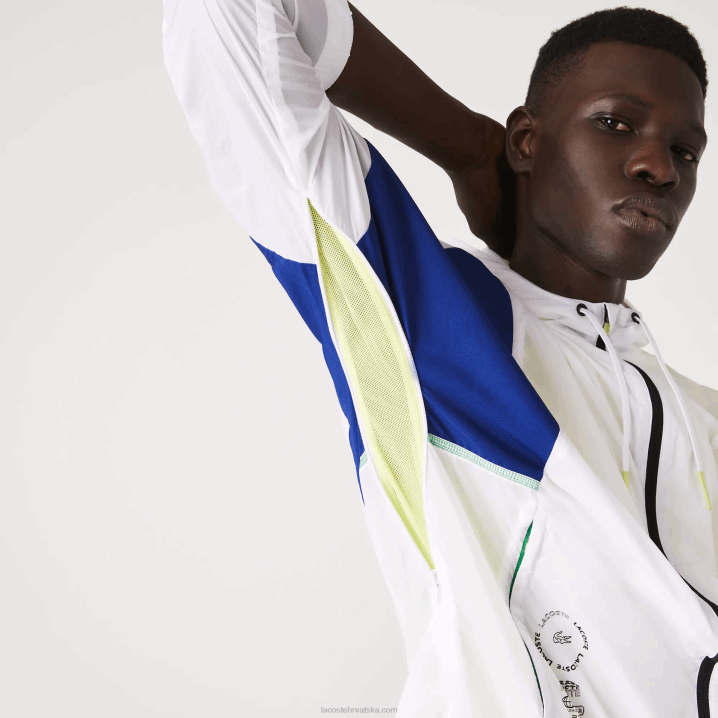 kričavo žuto crno ght 6H4B1307 muškarci Lacoste sportska najlonska jakna s patentnim zatvaračem