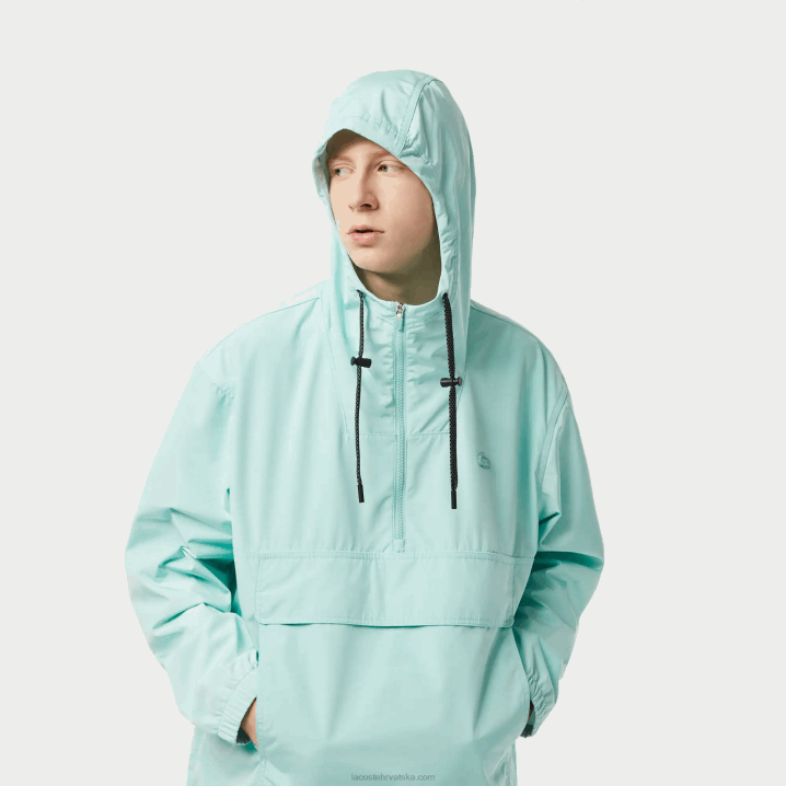 menta lgf 6H4B393 muškarci Lacoste skraćena jakna s kapuljačom