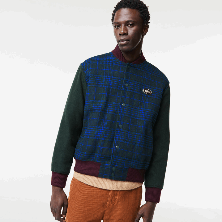 mornarsko zelena crna plava v48 6H4B1220 muškarci Lacoste brendirana stražnja sveučilišna jakna