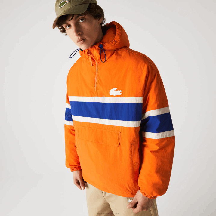 narančasto plava bež 0d8 6H4B1300 muškarci Lacoste Imam prošivenu pulover jaknu