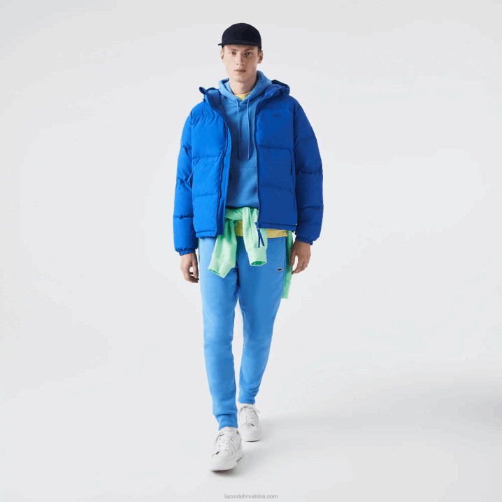 plavi k1q 6H4B1213 muškarci Lacoste prošivena vodoodbojna jakna