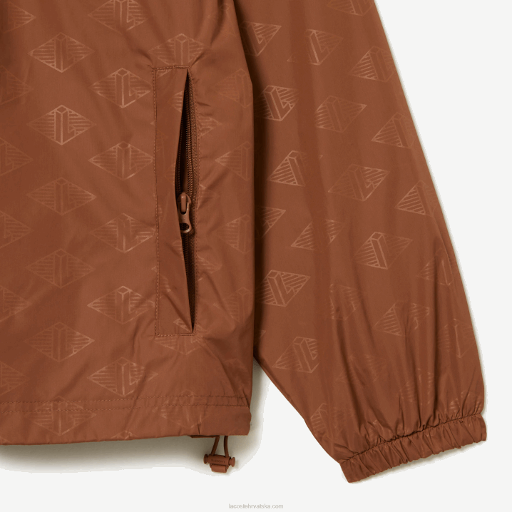 svijetlosmeđa lfa 6H4B378 muškarci Lacoste trenirka s printom monograma