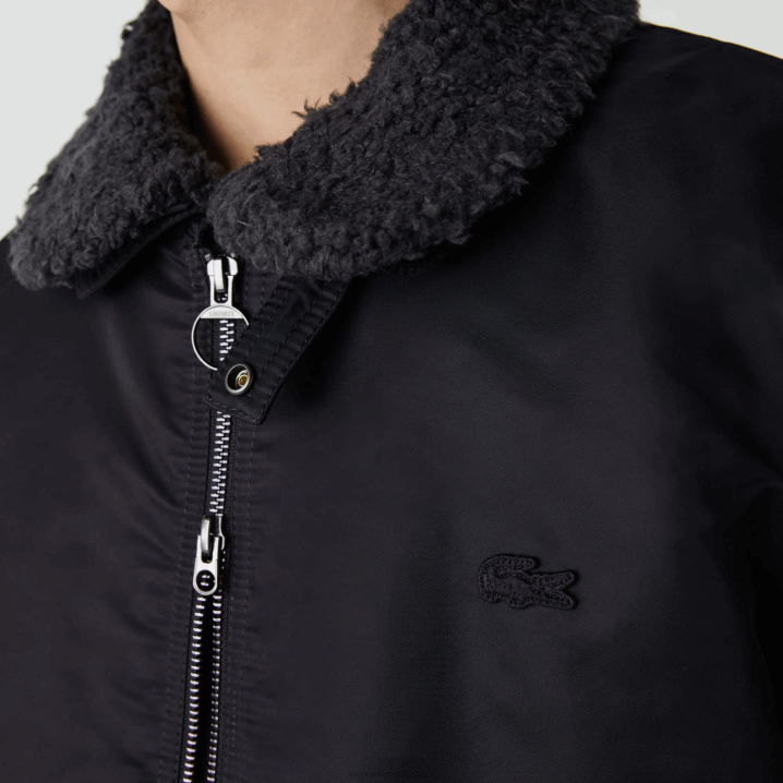 tamno siva tamnoplava 2t9 6H4B1214 muškarci Lacoste šerpa ovratnik podstavljena bomber jakna