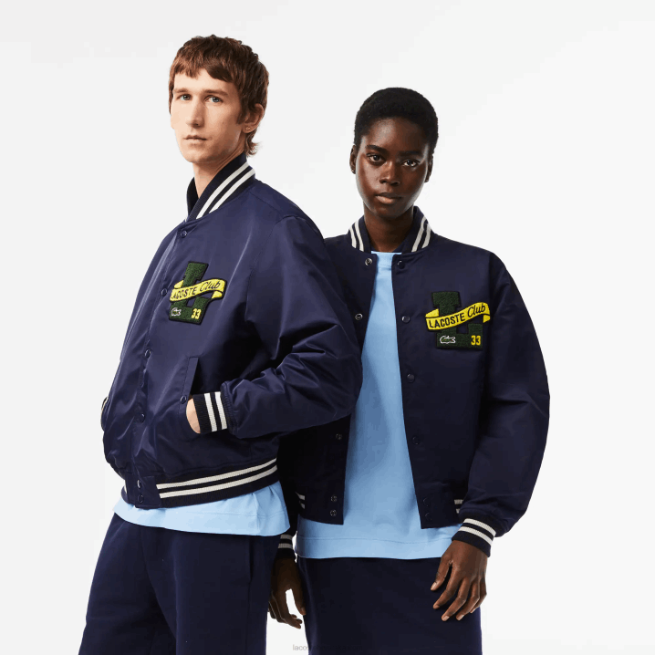 tamnoplava 166 6H4B383 muškarci Lacoste plišana jakna