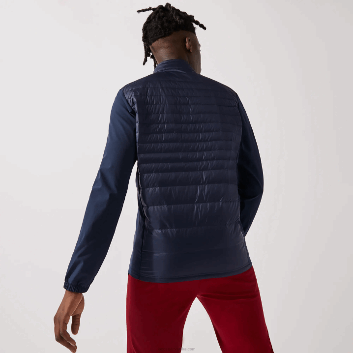 tamnoplava 5fs 6H4B1302 muškarci Lacoste sportska lagana vodootporna prošivena jakna za golf