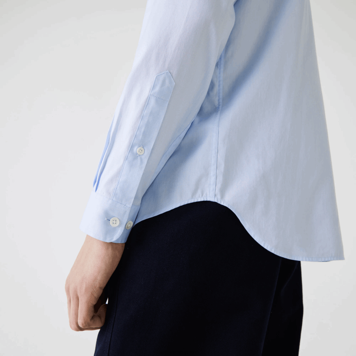 plavi hbp 6H4B1493 muškarci Lacoste vrhunska pamučna košulja redovnog kroja