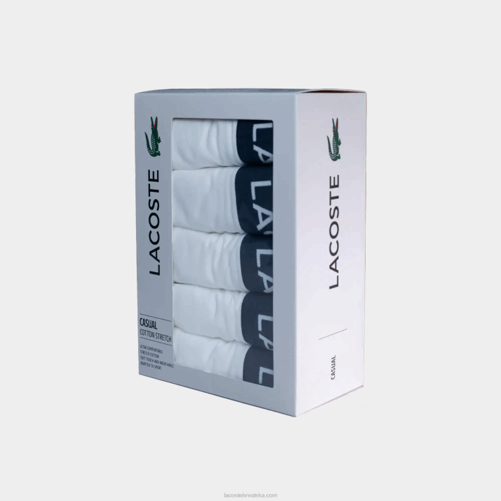 bijela 001 6H4B1413 muškarci Lacoste Koferi od 5 komada rastezljivog pamuka