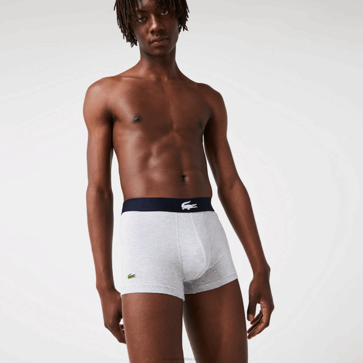 bijela siva chine tamnoplava bck 6H4B1342 muškarci Lacoste prtljažnik neusklađenog rastezljivog pamuka 3 kom