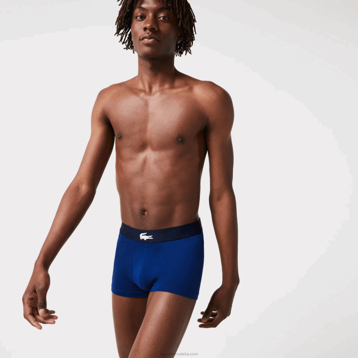 bijela siva chine tamnoplava bck 6H4B1342 muškarci Lacoste prtljažnik neusklađenog rastezljivog pamuka 3 kom