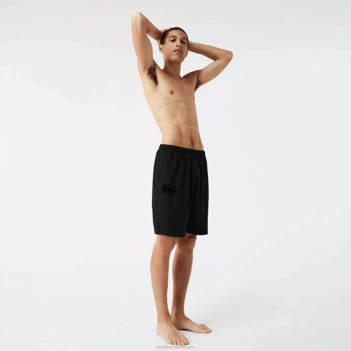crna c31 6H4B1480 muškarci Lacoste velur krokodilske pamučne kratke hlače od flisa